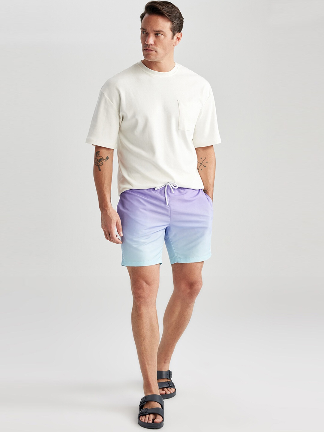 

DeFacto Ombre Finish Swim Shorts, Blue