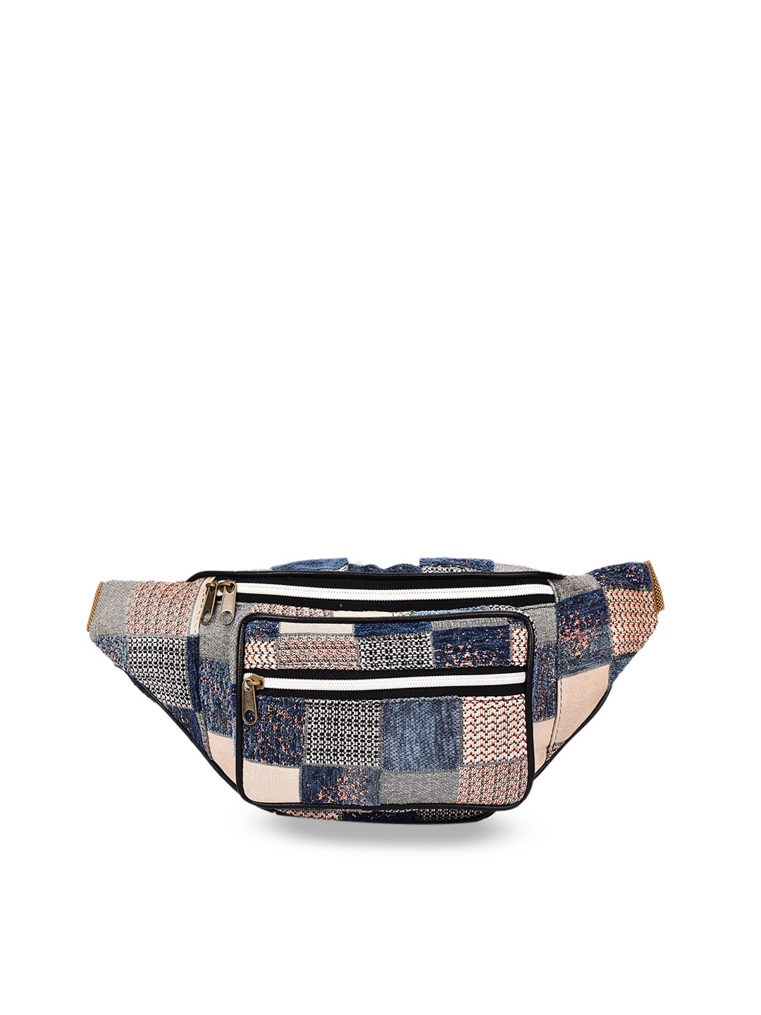 

K London Textured Waist Pouch, White