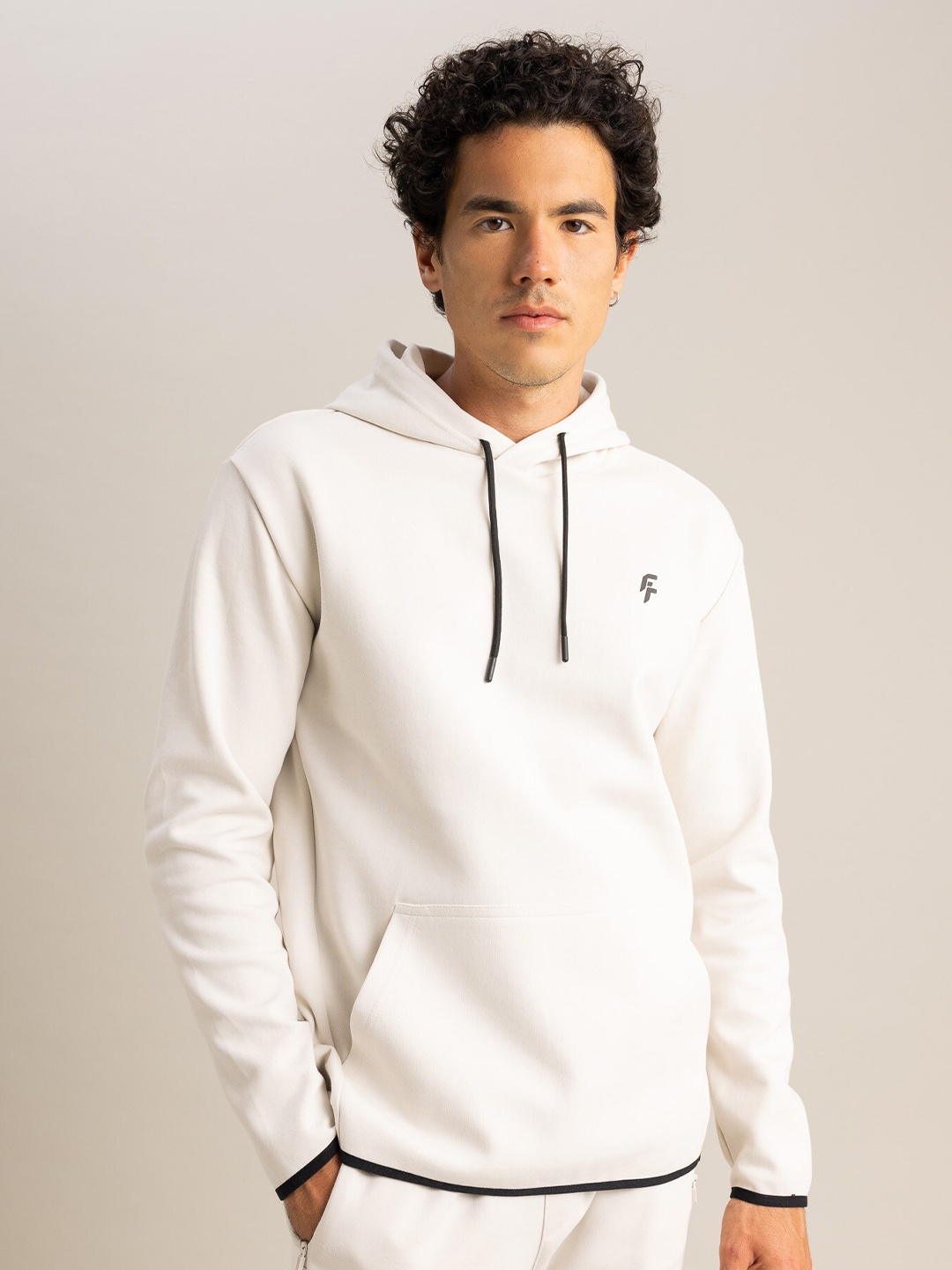 

DeFacto Full Sleeve Ribbed Hooded Pullover, White