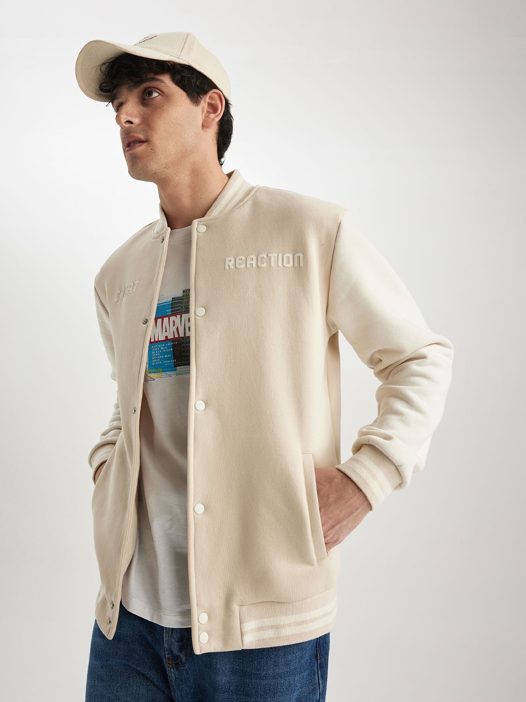 

DeFacto Men Beige Cardigan