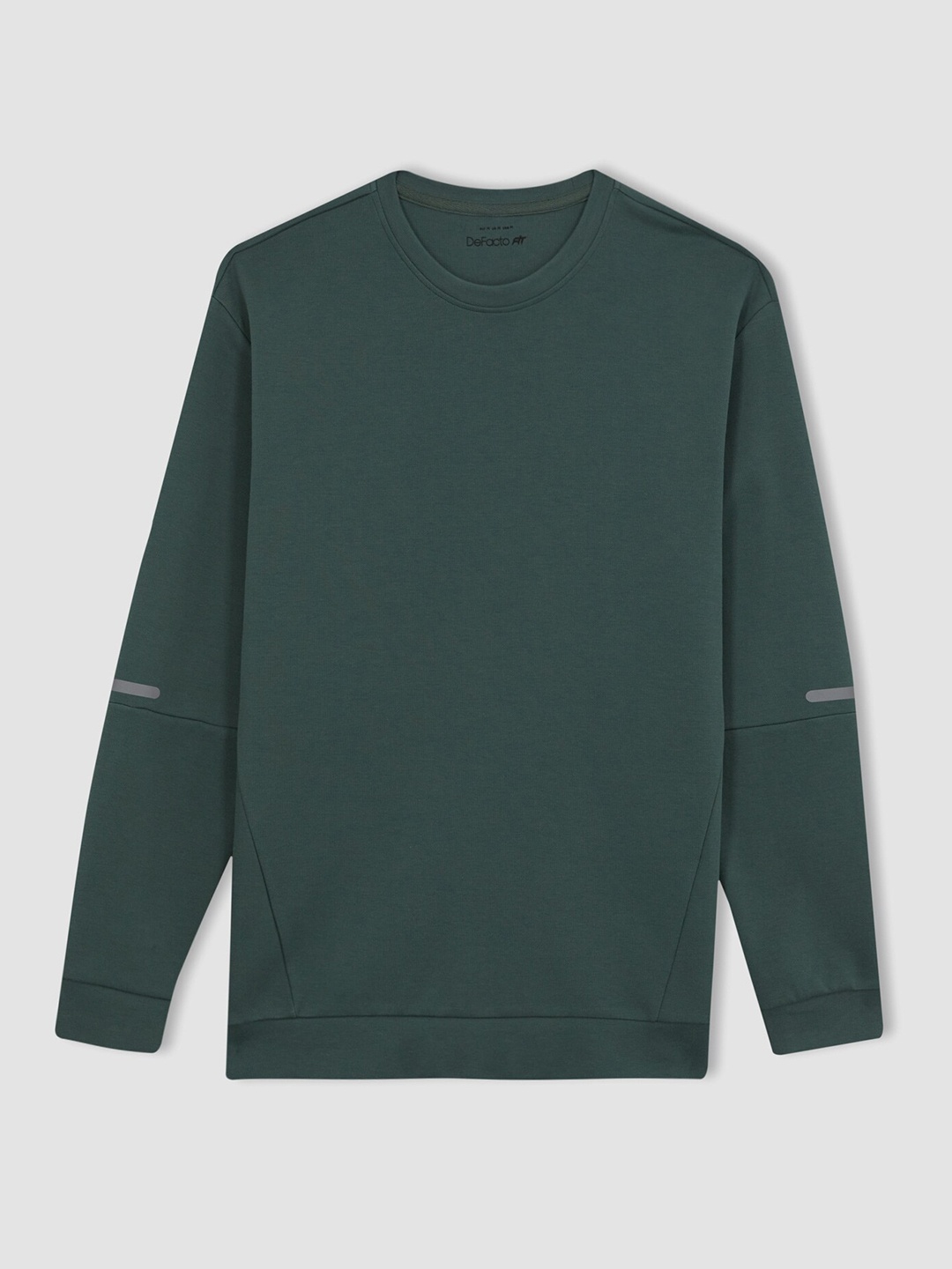 

DeFacto Round Neck Long Sleeves Pullover, Green