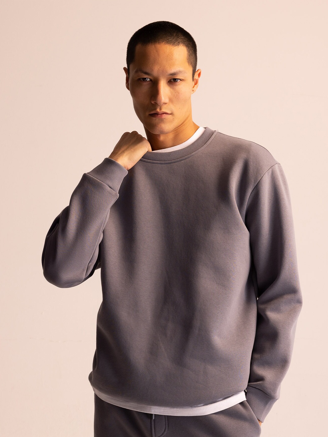 

DeFacto Round Neck Long Sleeves Pullover, Grey