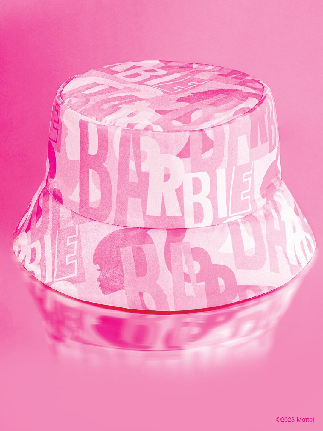 

HAIR DRAMA CO. Women Barbie Typography Printed Bucket Hat, Pink