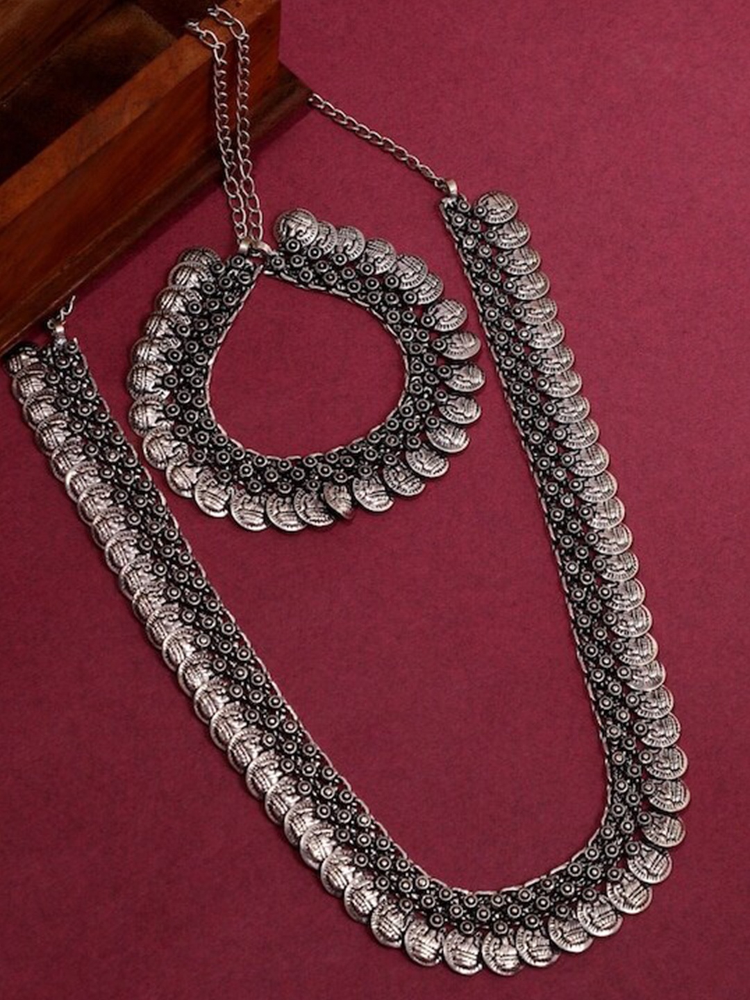 

Infuzze Set of 2 Silver-Plated Minimal Necklace