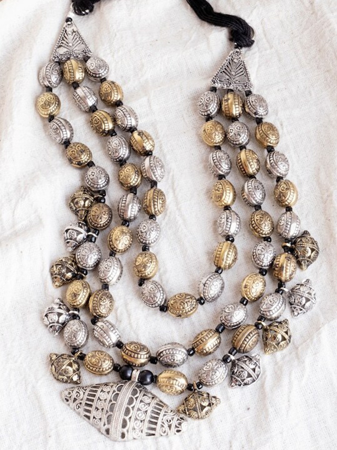 

Infuzze Beaded Minimal Necklace, Silver