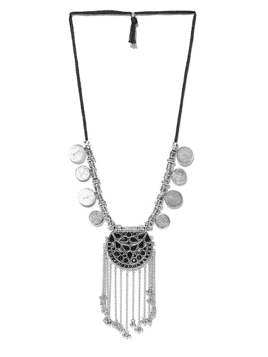 

Infuzze Beaded Statement Necklace, Silver