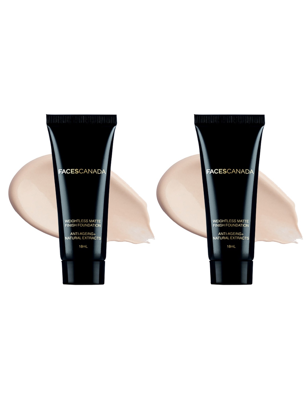 

FACES CANADA Set of 2 Weightless Matte Finish Foundation 18ml each - Ivory 01, Beige