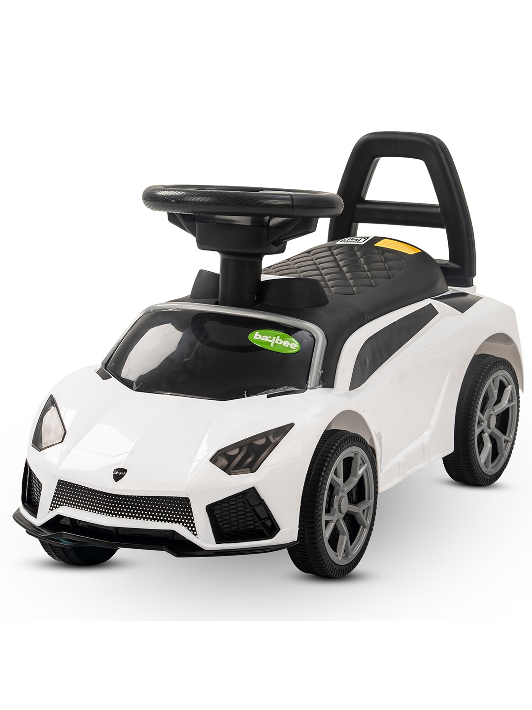 

BAYBEE Kids Push Ride On Car, White