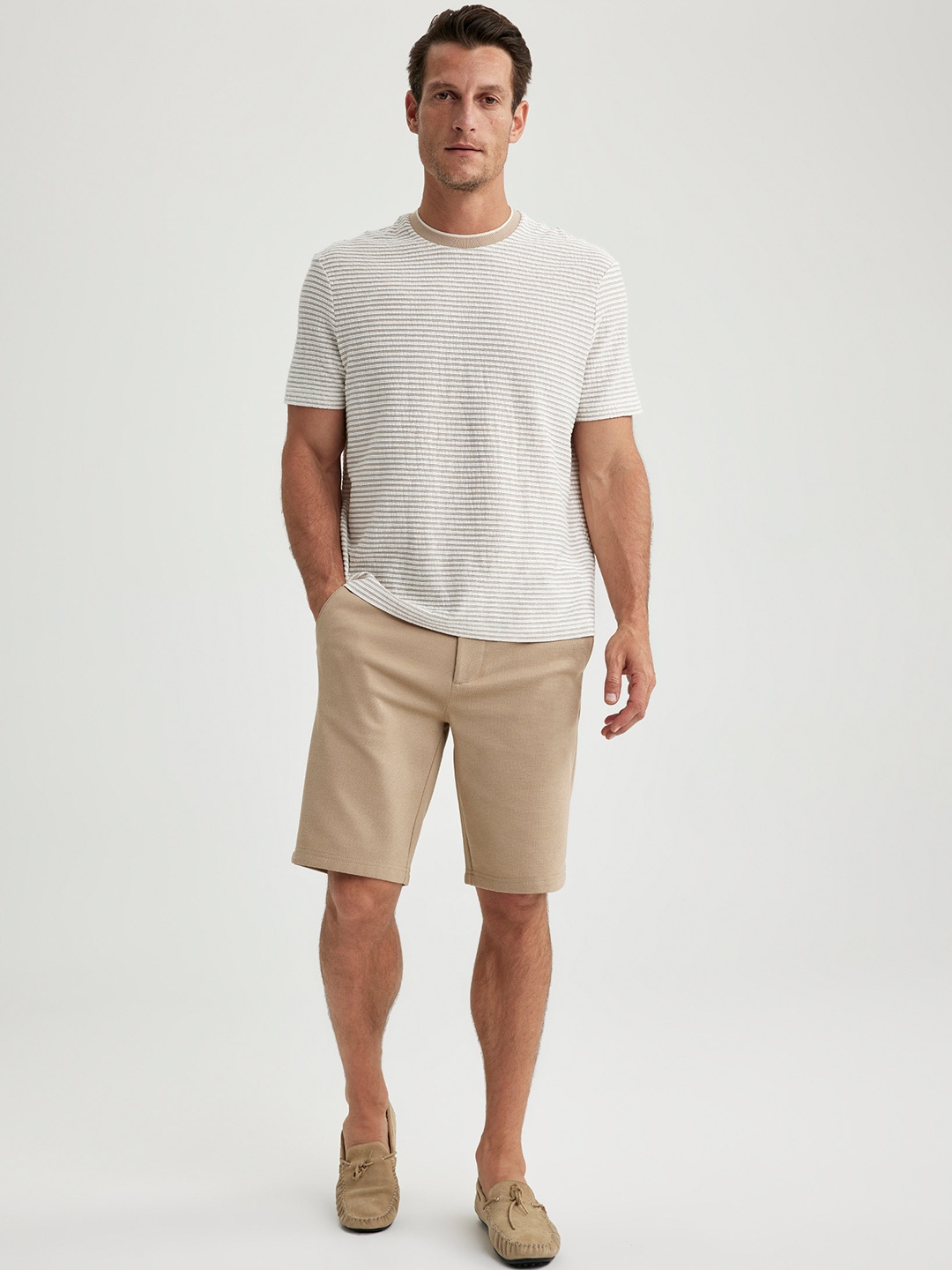 

DeFacto Men Mid-Rise Shorts, Na