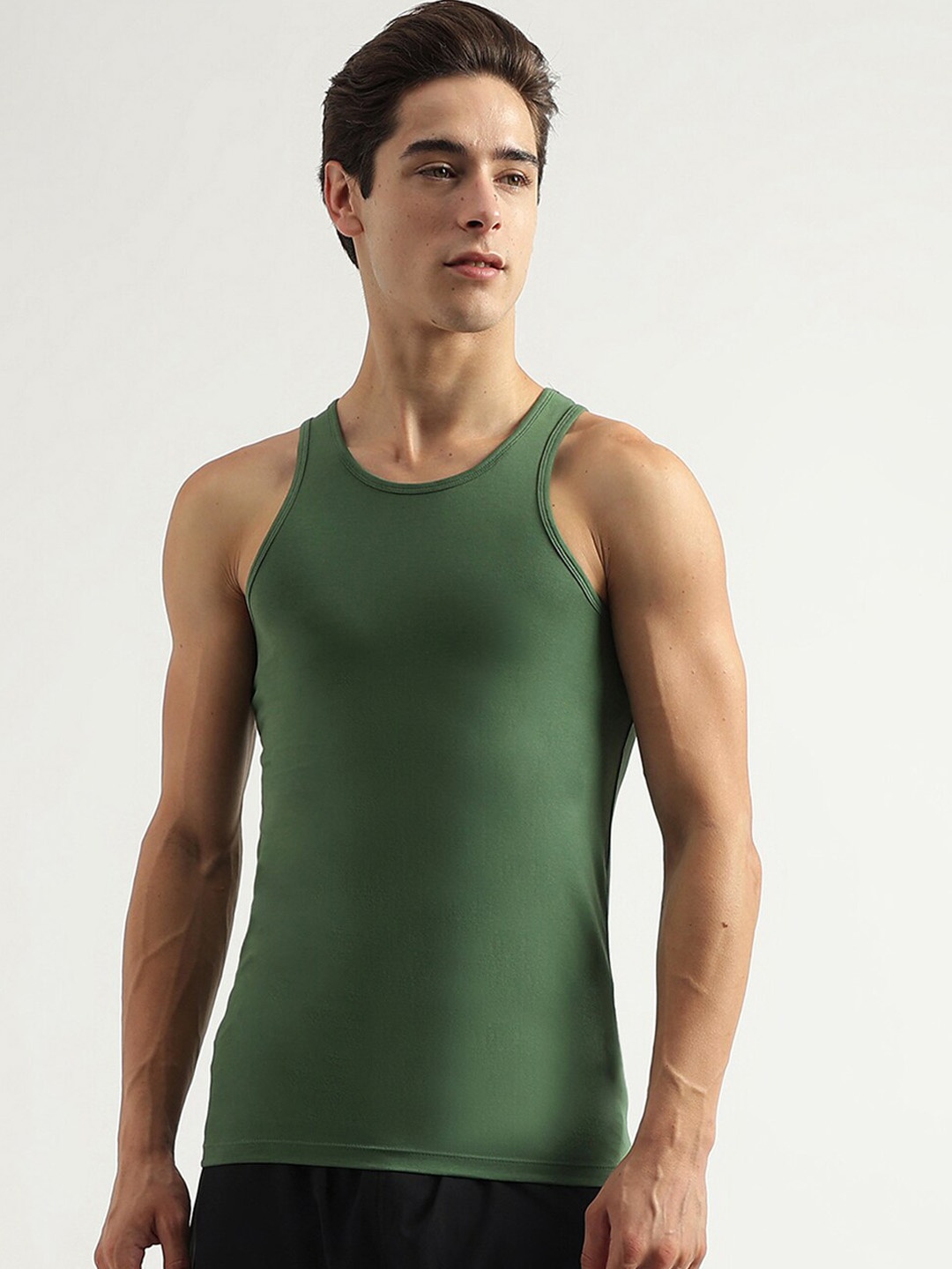 

United Colors of Benetton Round Neck Gym Vest, Green