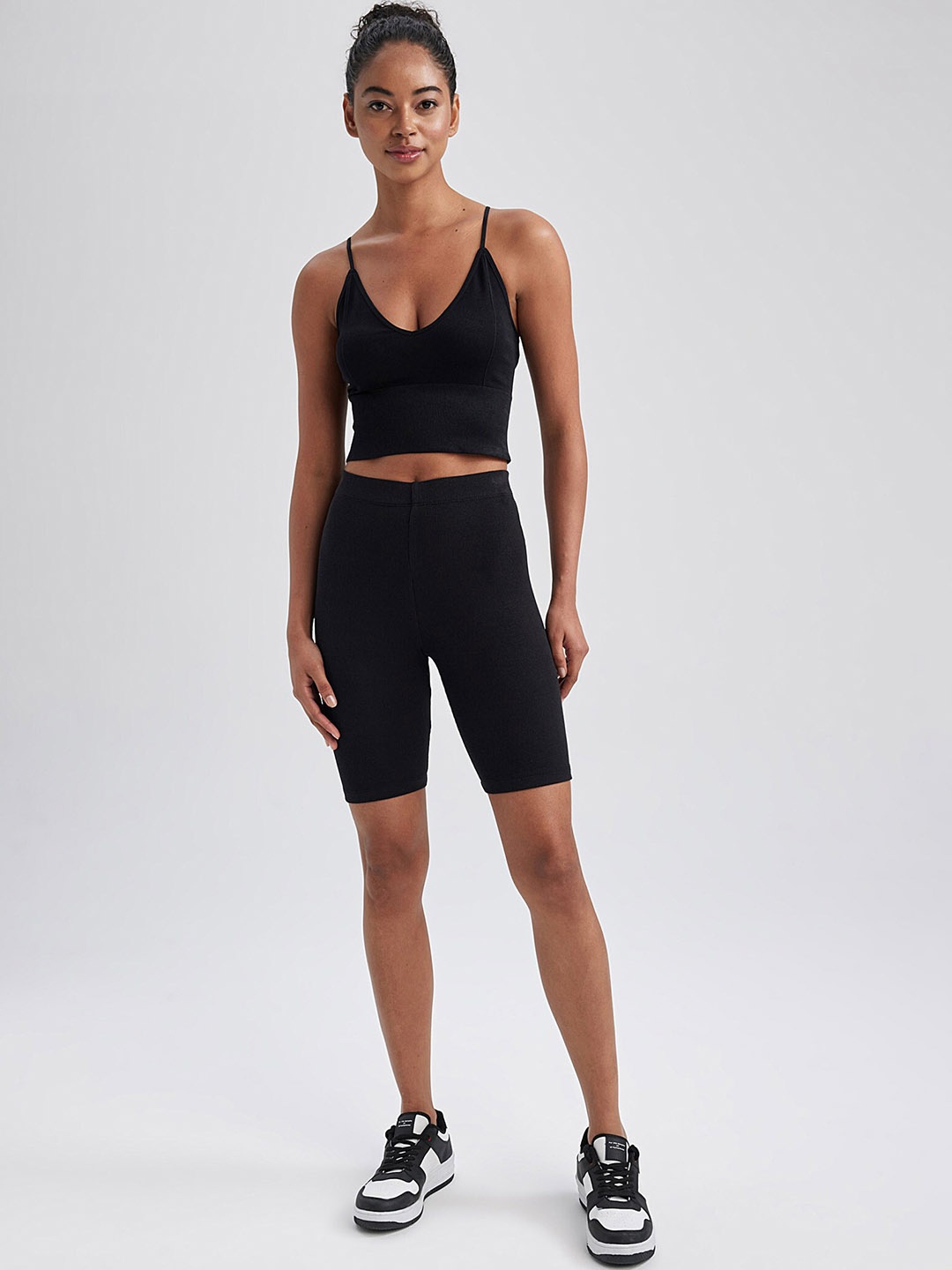 

DeFacto High Rise Sports Tights, Black