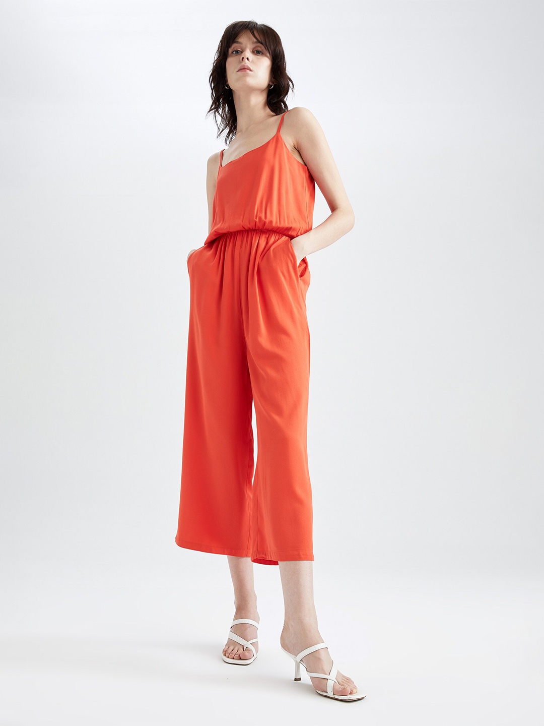 

DeFacto Basic Jumpsuit, Orange