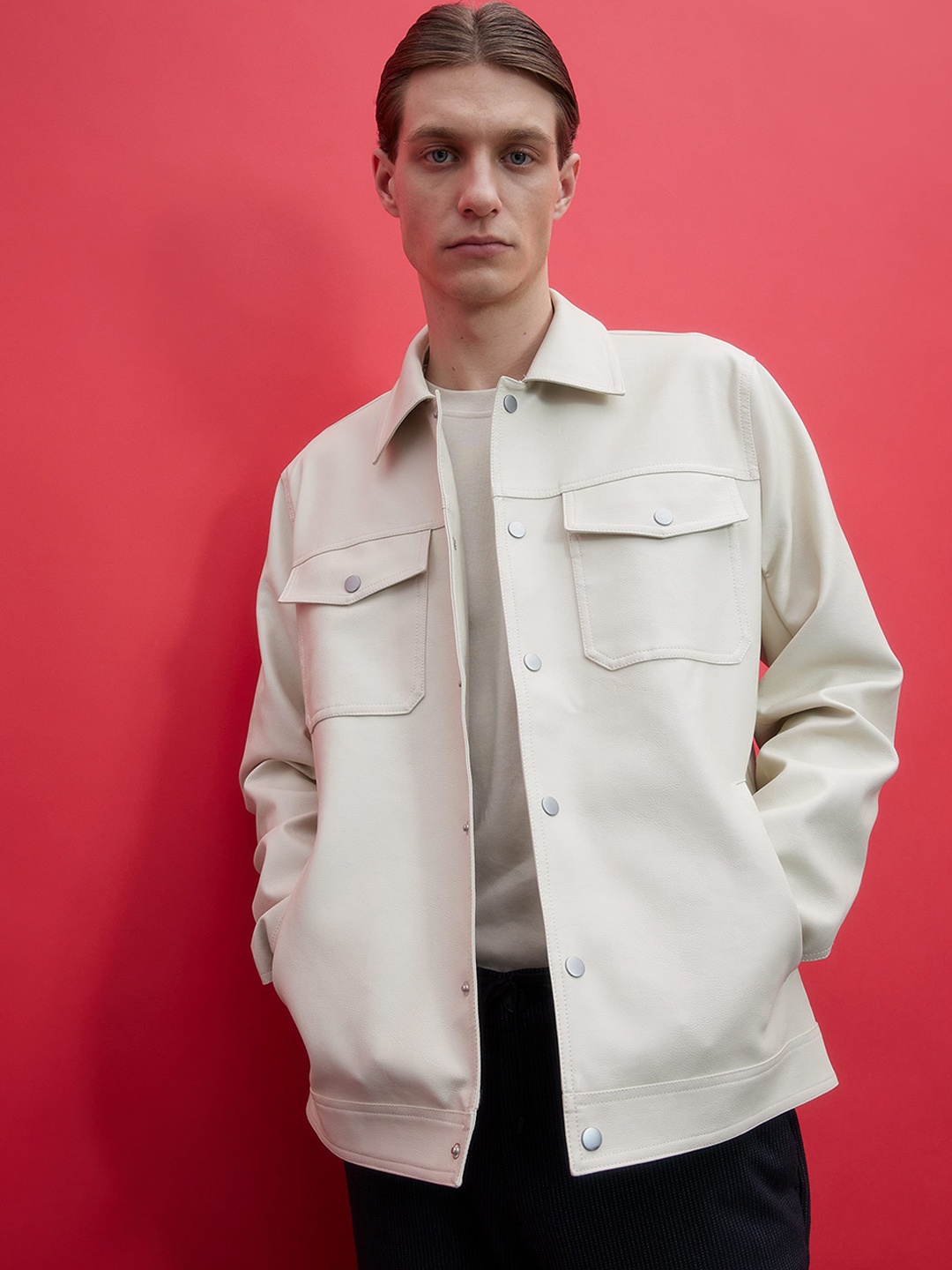 

DeFacto Flap Pocket Detail Tailored Jacket, Off white