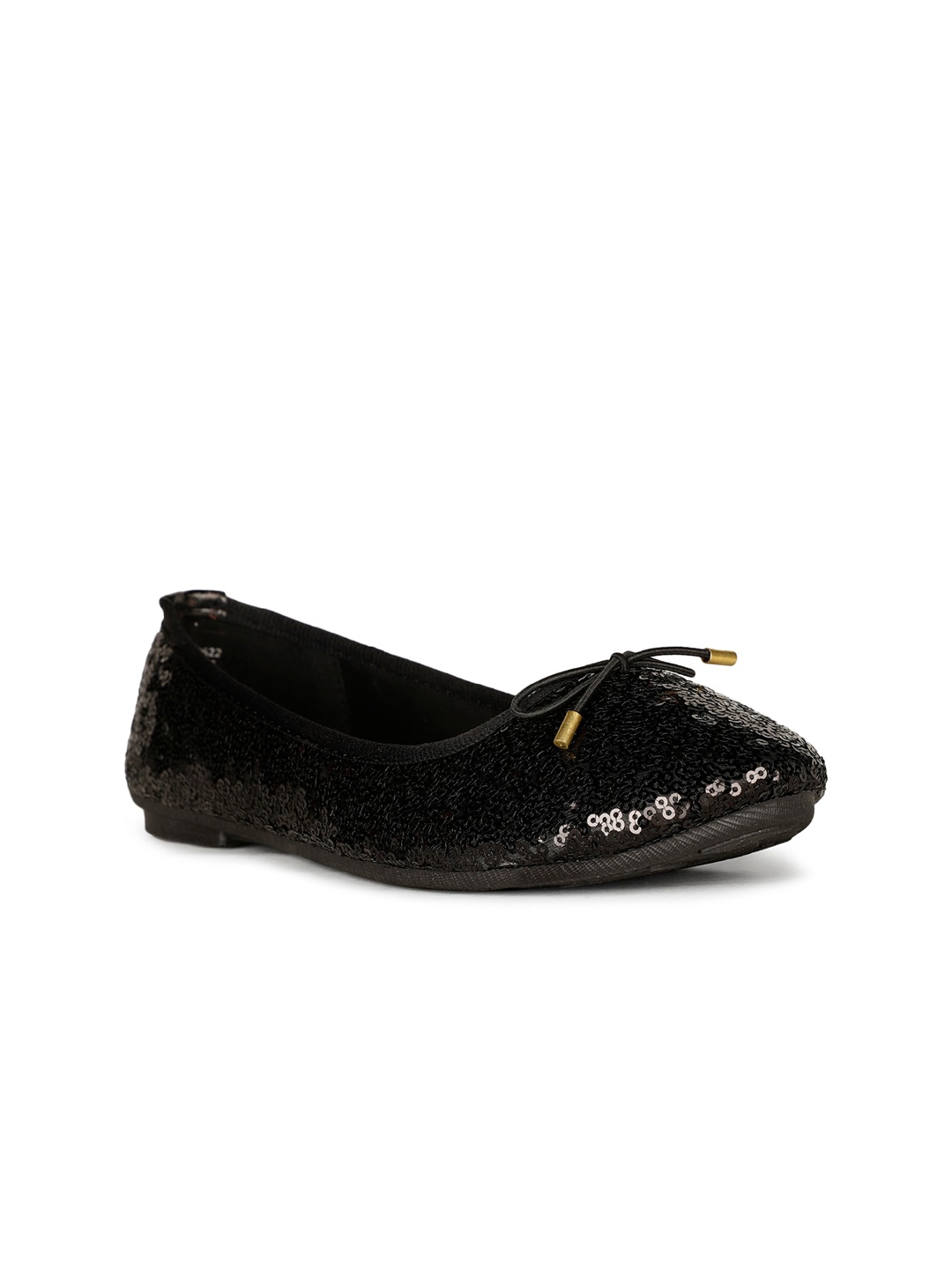 

Bata Girls Embellished Ballerinas With Bows, Black