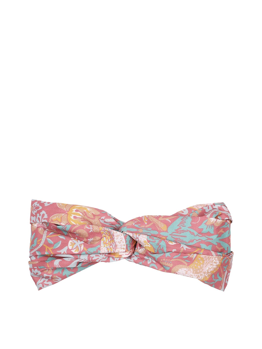 

Aditi Wasan Floral Printed Knot Design Headband, Pink