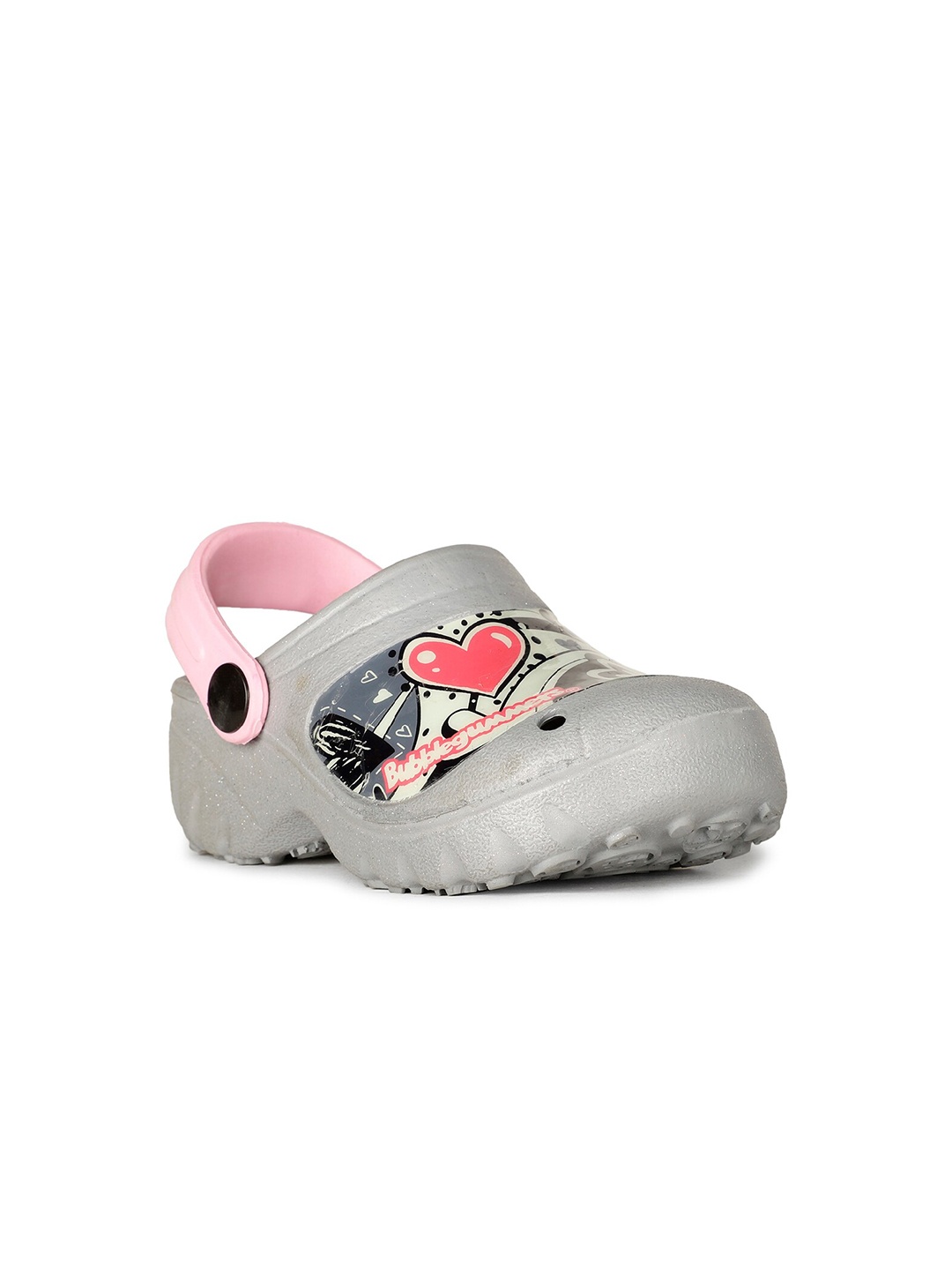 

Bubblegummers Kids Printed Clogs, Grey