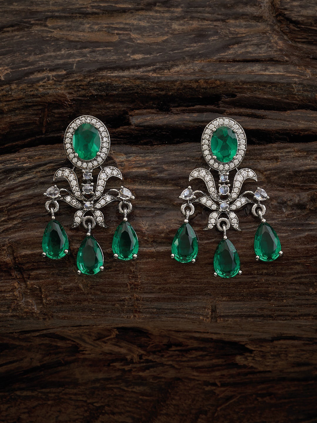 

Kushal's Fashion Jewellery Contemporary Drop Earrings, Silver