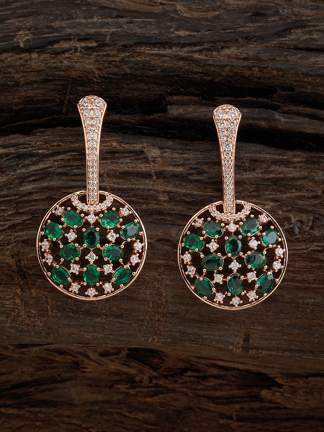 

Kushal's Fashion Jewellery Rose Gold-Plated Contemporary Drop Earrings