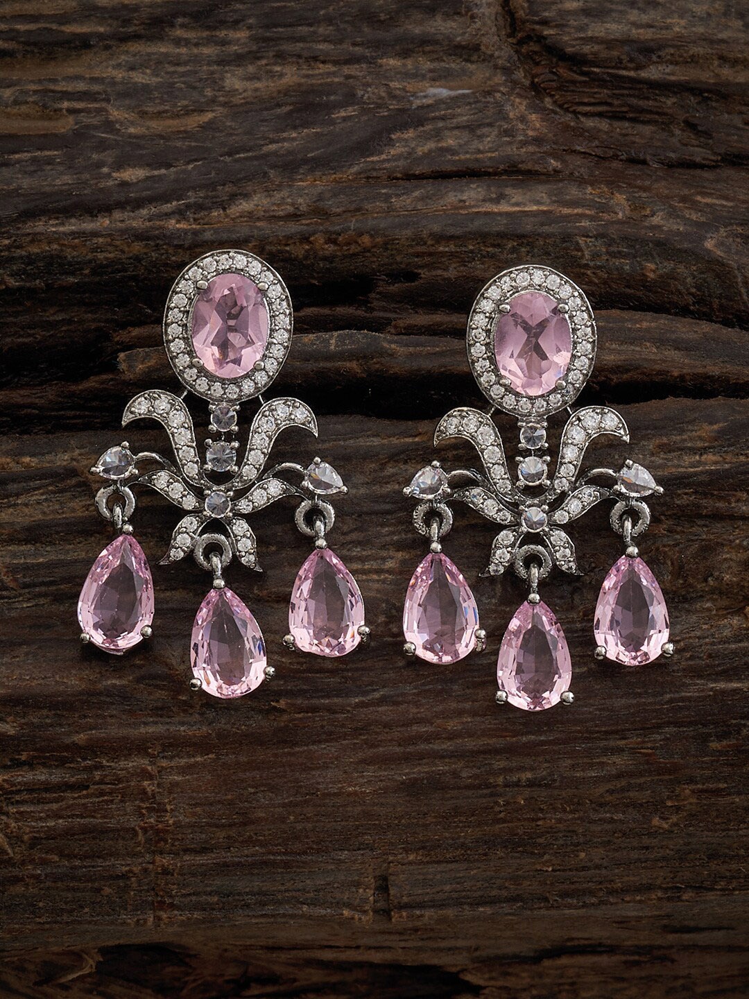 

Kushal's Fashion Jewellery Contemporary Drop Earrings, Silver