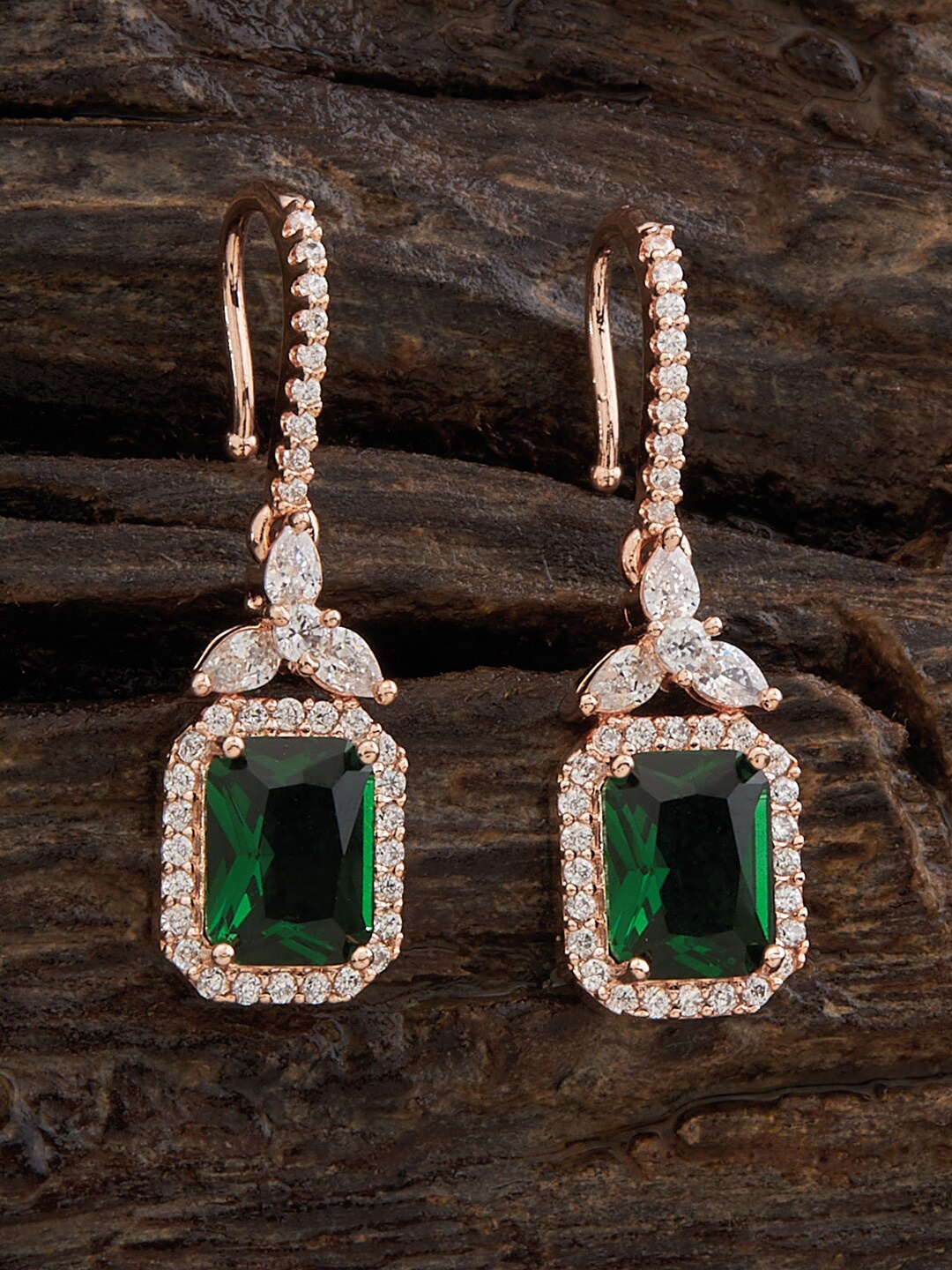 

Kushal's Fashion Jewellery Square Drop Earrings, Gold