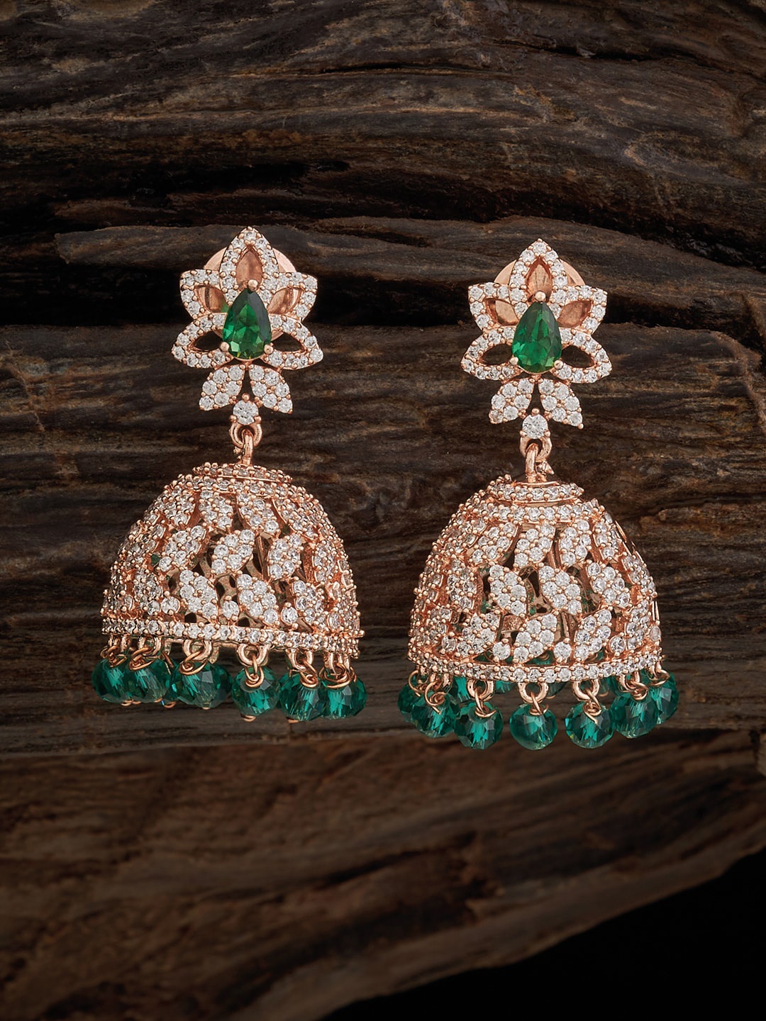 

Kushal's Fashion Jewellery Dome Shaped Studs Earrings, Gold