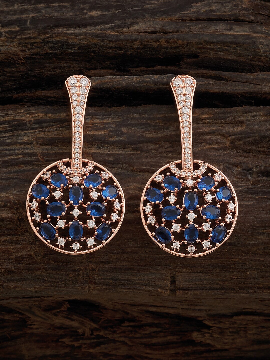 

Kushal's Fashion Jewellery Rose Gold-Plated Contemporary Drop Earrings