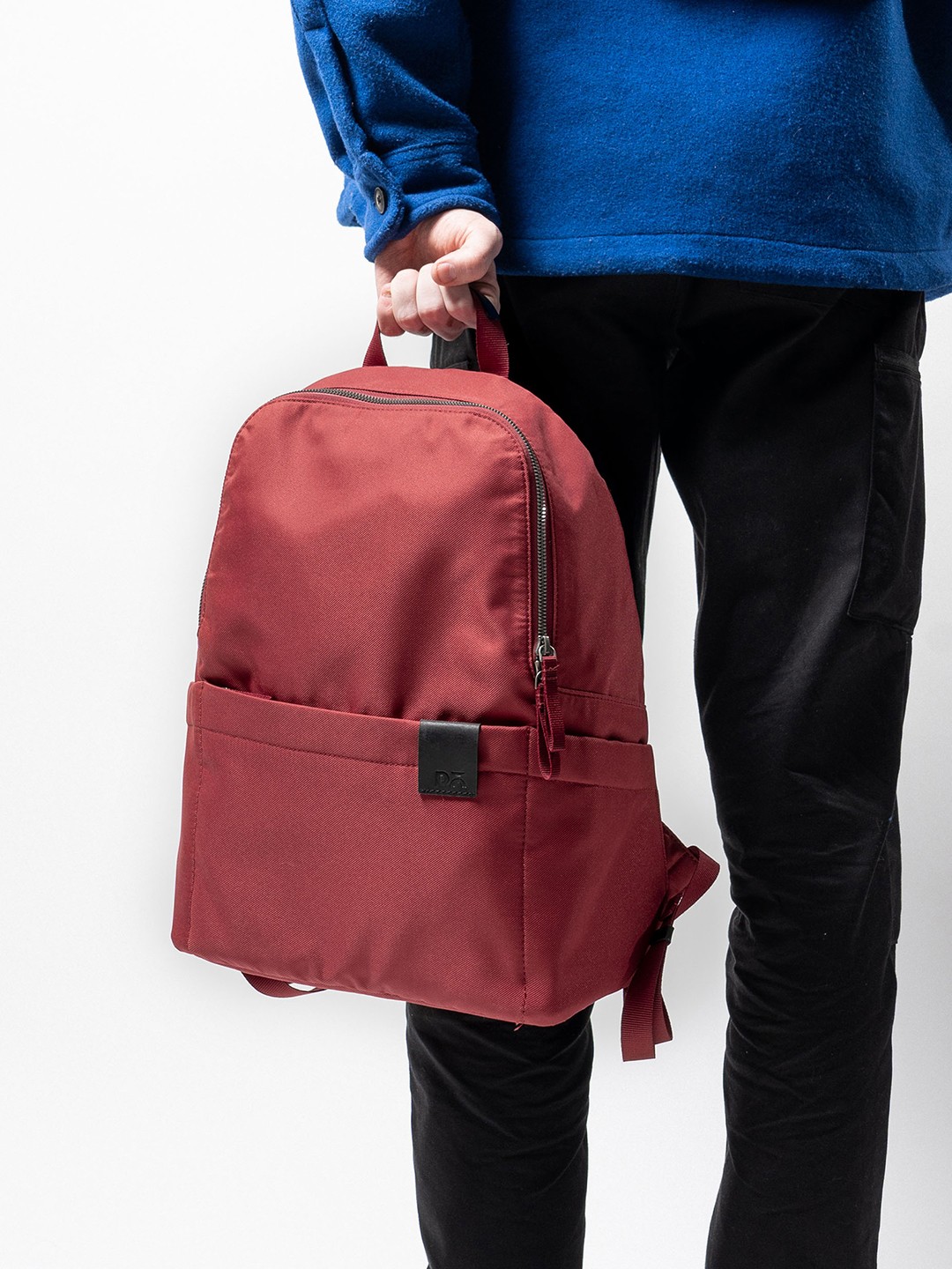 

DailyObjects Recycled Ergonomic Non-Padded Laptop Backpack, Red