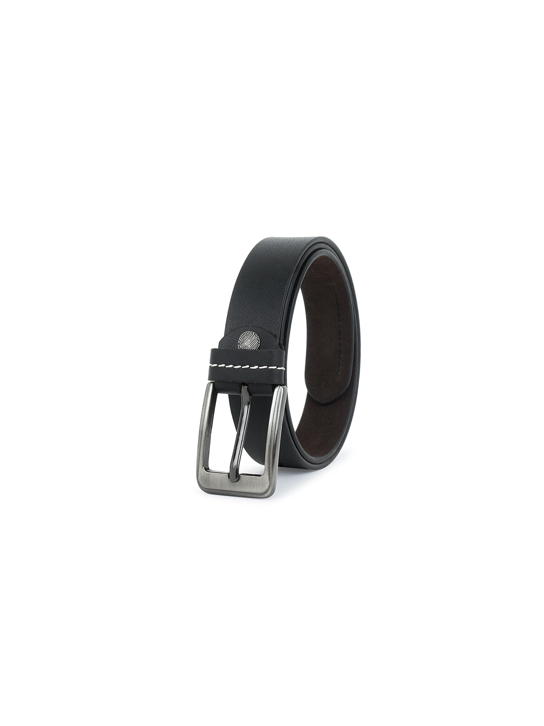 

Zacharias Boys Leather Slim Belt, Black