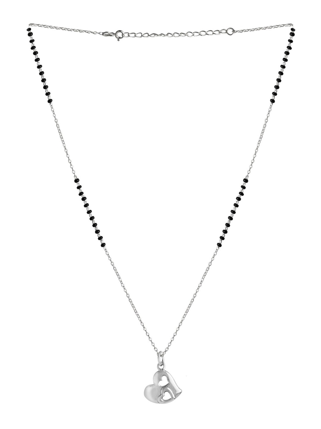 

Abhooshan 92.5 Sterling Silver Beaded Mangalsutra