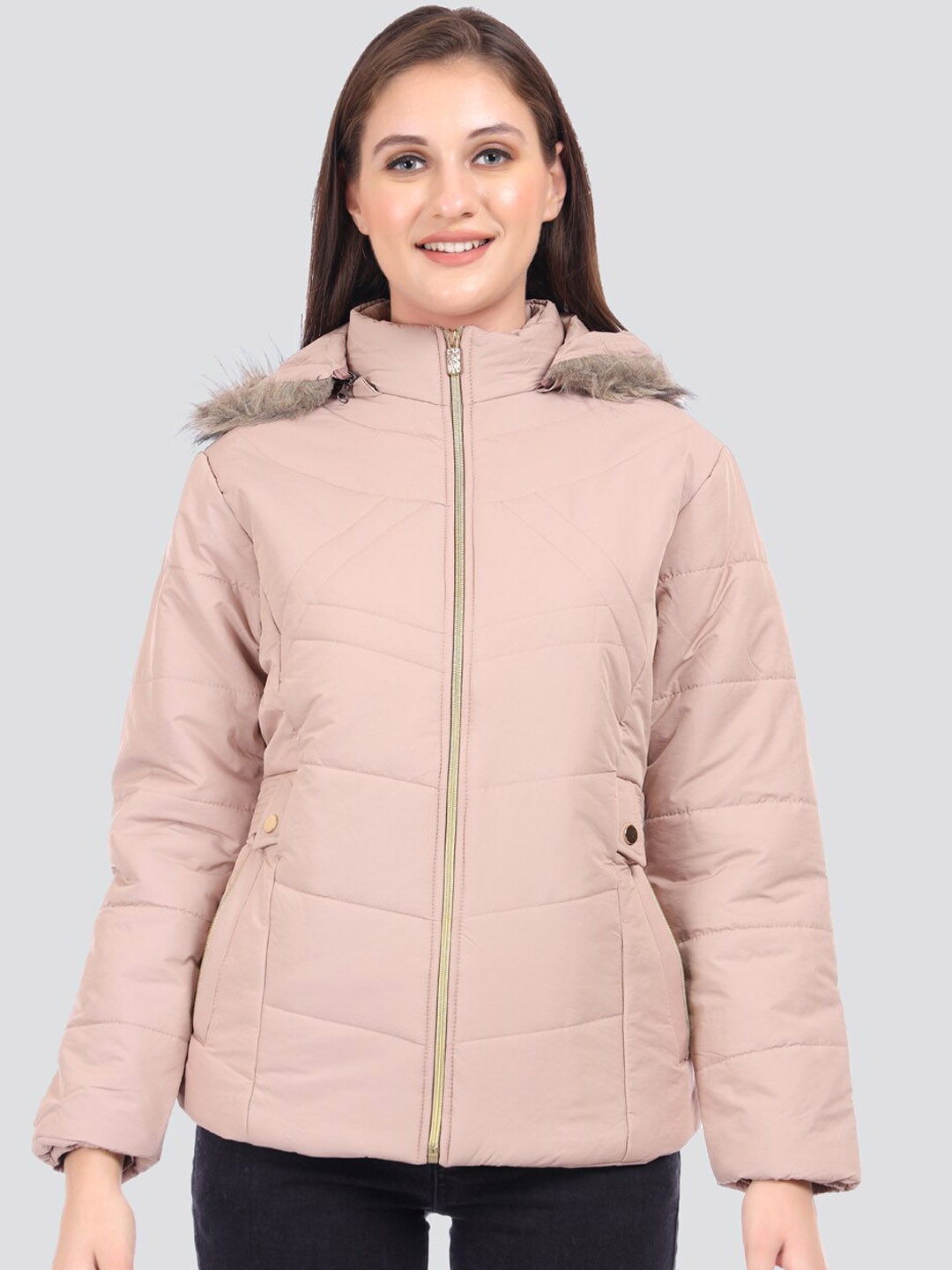 

KVR Hooded Lightweight Padded Jacket, Pink