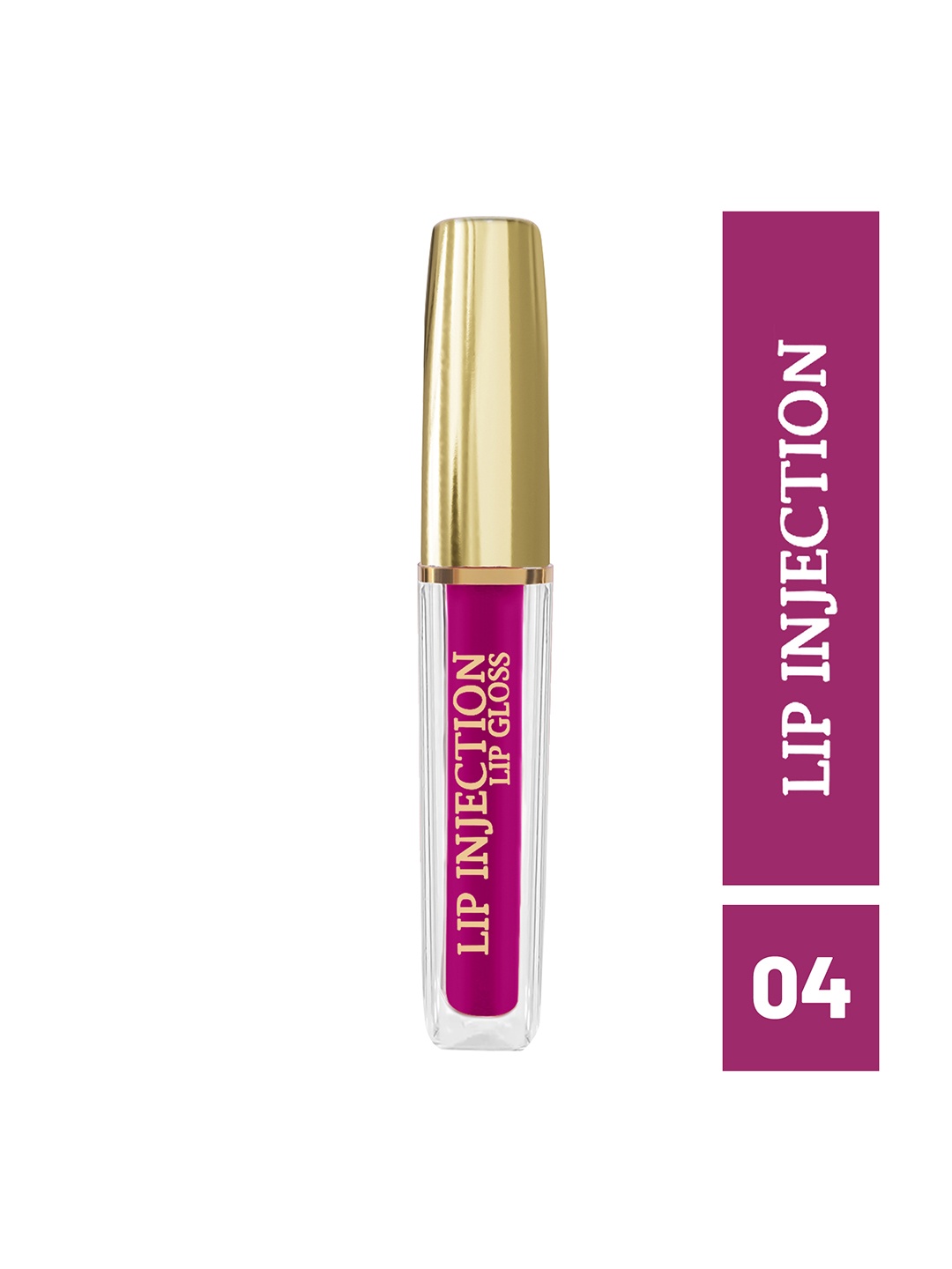 

INCOLOR Lip Injection Long Lasting Matte Liquid Lip Gloss 4 ml - Shade 04, Purple
