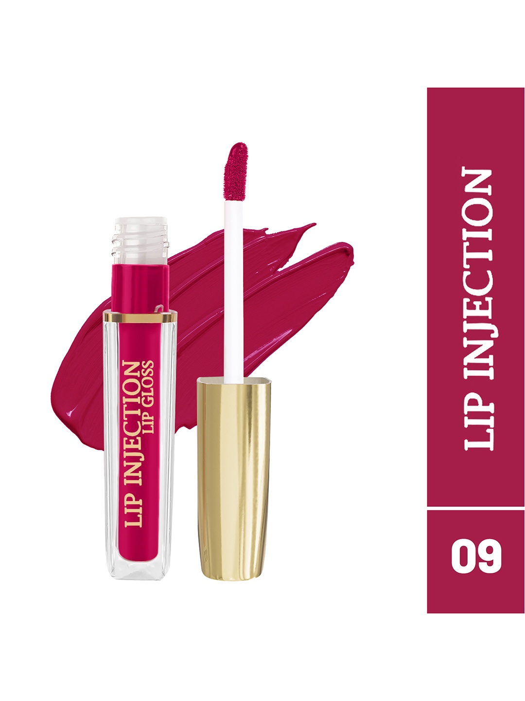 

INCOLOR Lip Injection Long Lasting Matte Liquid Lip Gloss 4 ml - Shade 09, Pink