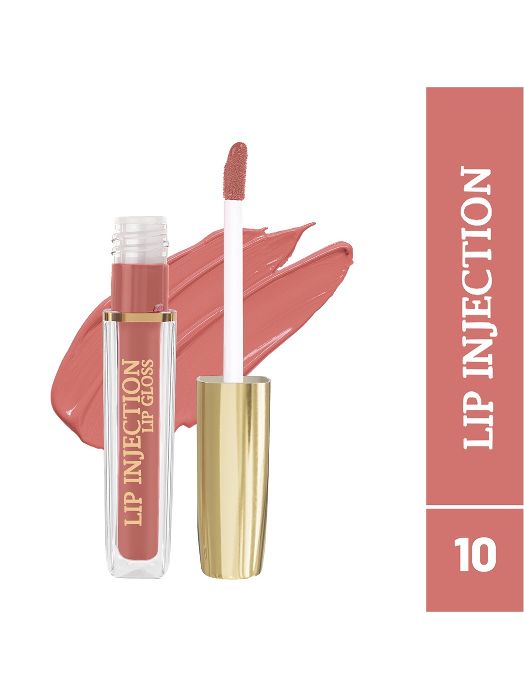 

INCOLOR Lip Injection Long Lasting Matte Liquid Lip Gloss 4 ml - Shade 10, Pink