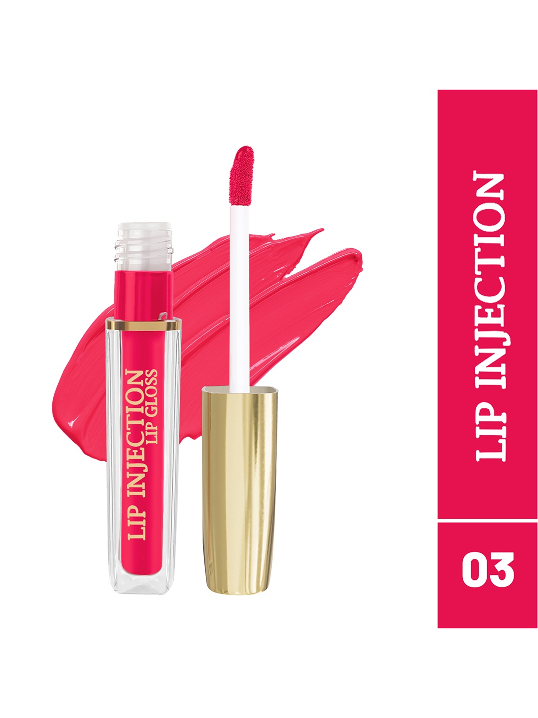 

INCOLOR Lip Injection Long Lasting Matte Liquid Lip Gloss 4 ml - Shade 13, Pink