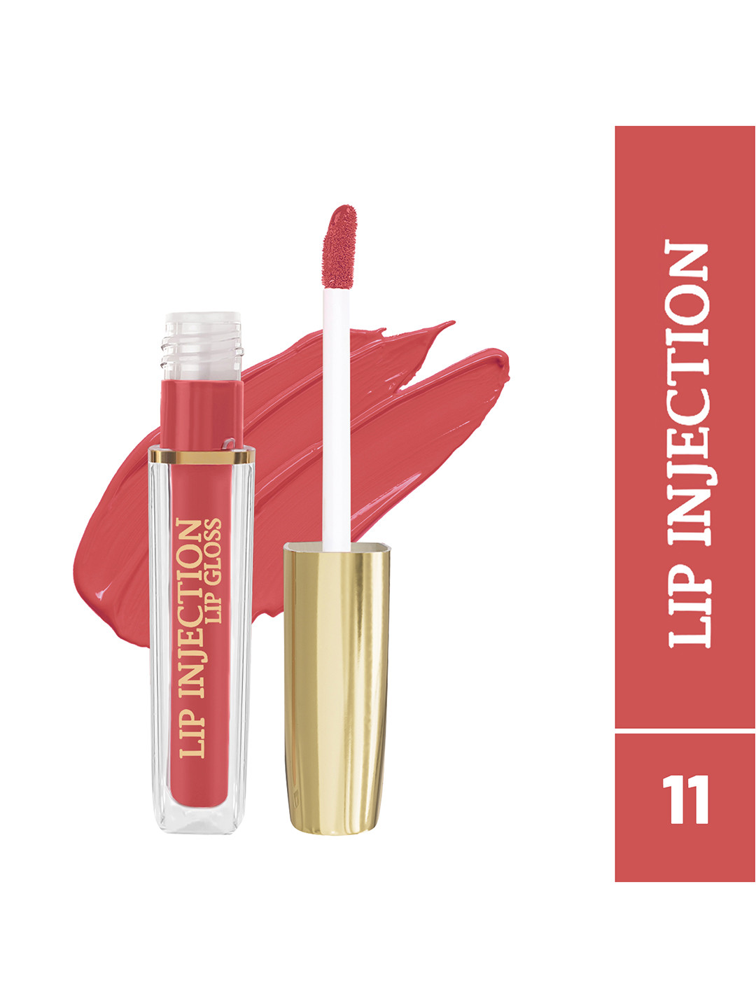 

INCOLOR Lip Injection Long Lasting Matte Liquid Lip Gloss 4 ml - Shade 11, Orange