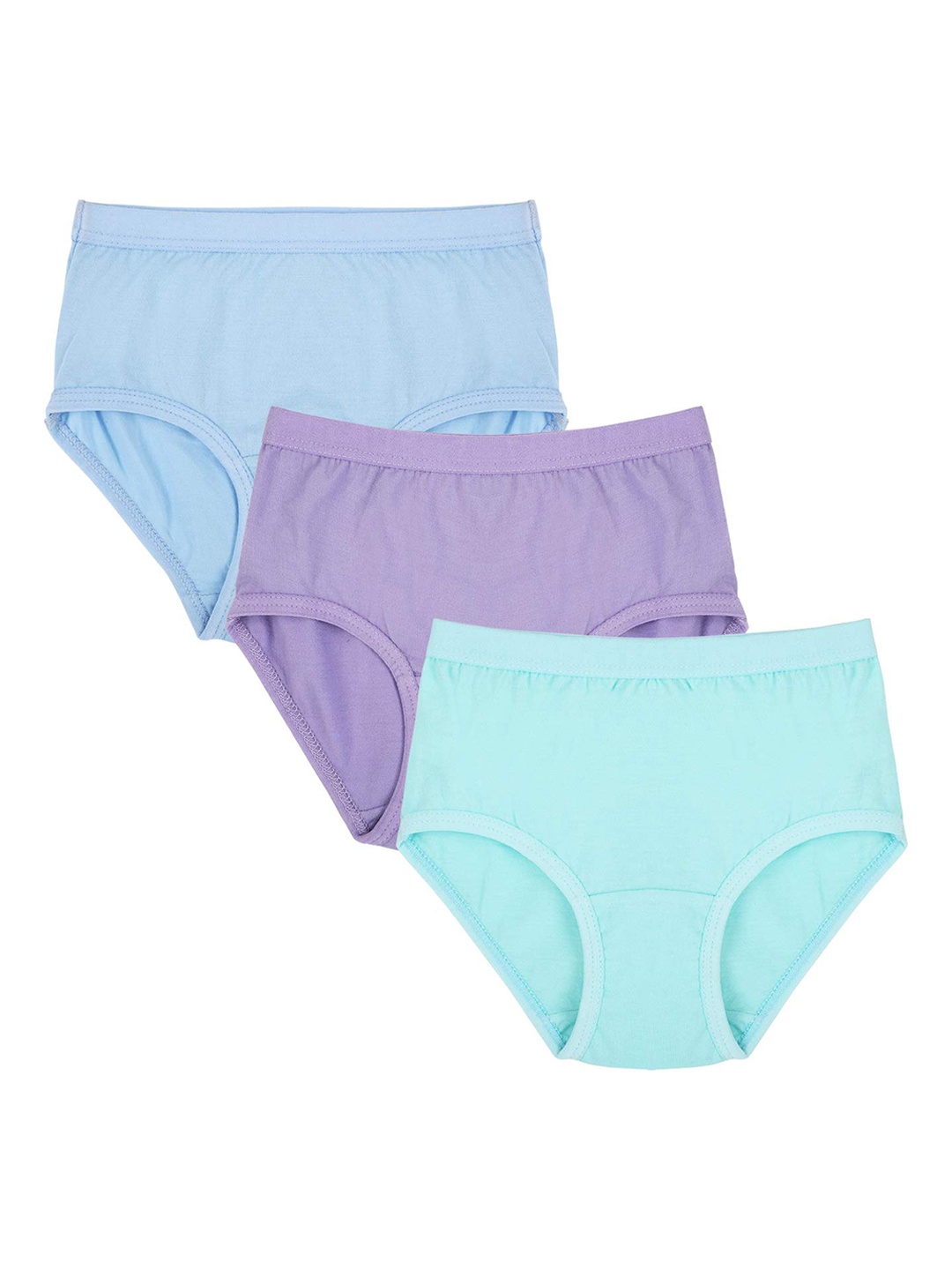 

Anoma Girls Pack Of 3 Pure Cotton Hipster Briefs, Blue