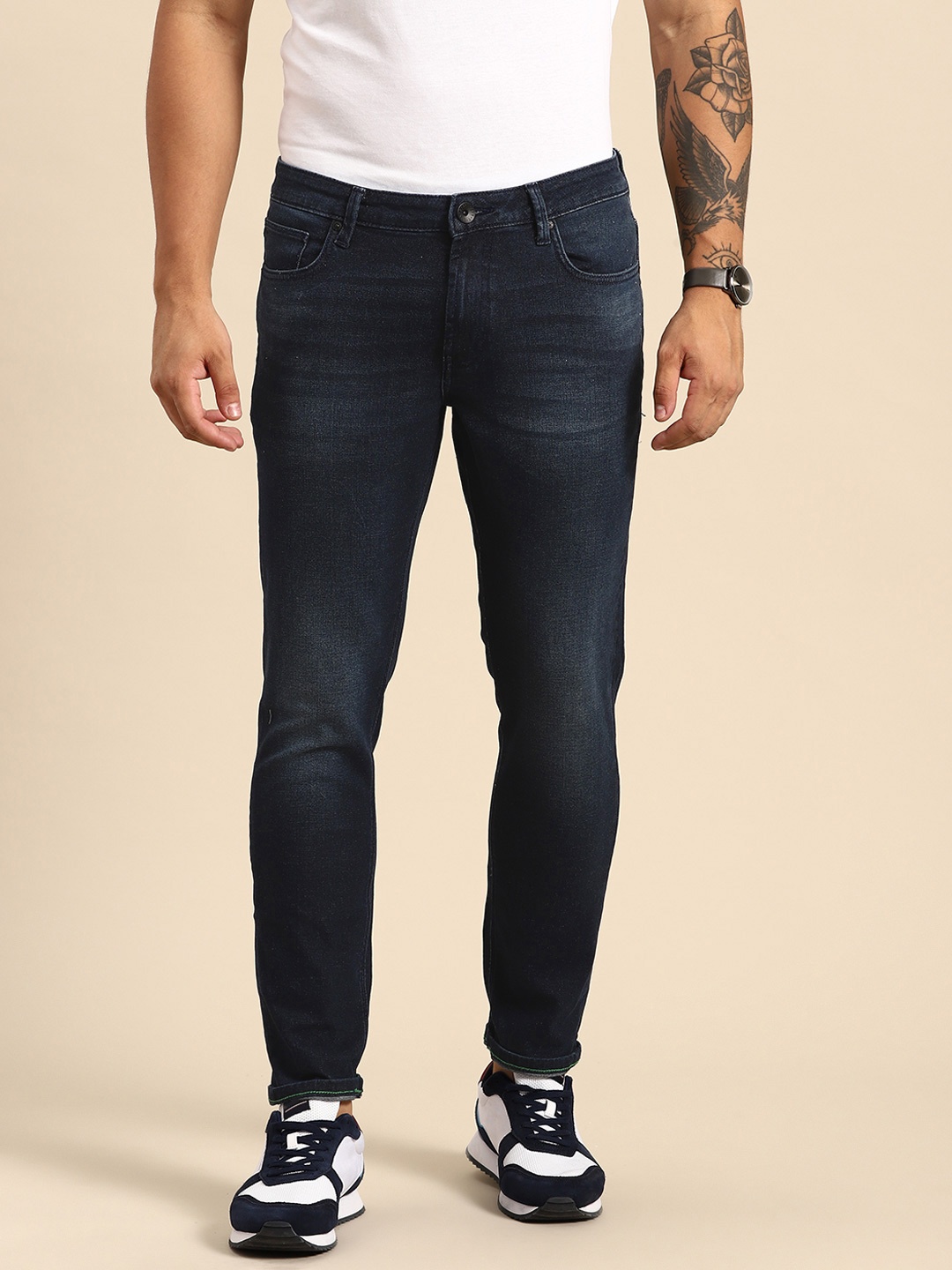 United Colors of Benetton Men Skinny Fit Jeans, Navy blue