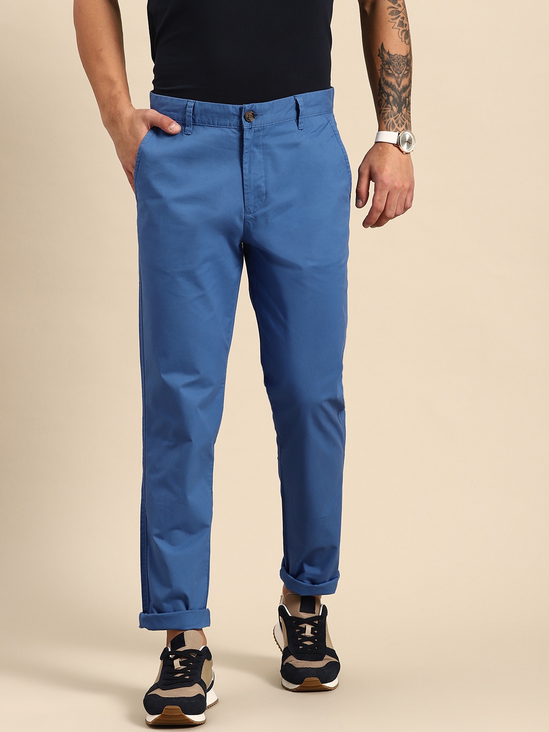 

United Colors of Benetton Men Slim Fit Chinos, Blue