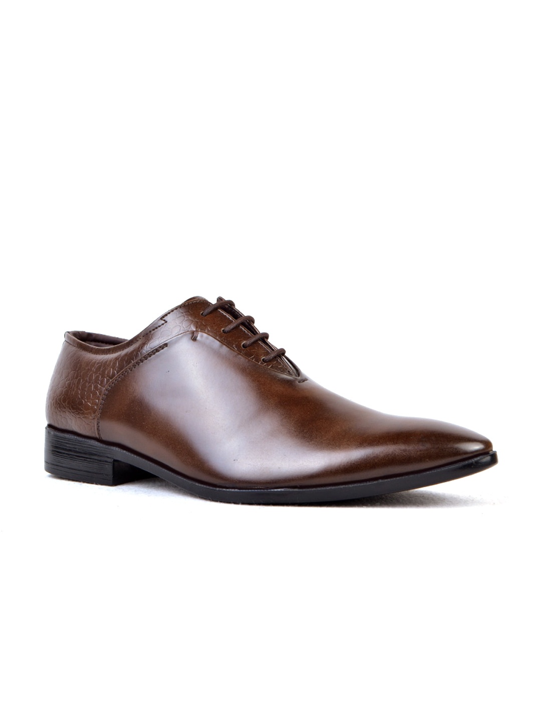 

Cliff Fjord Men Textured Formal Oxfords, Brown