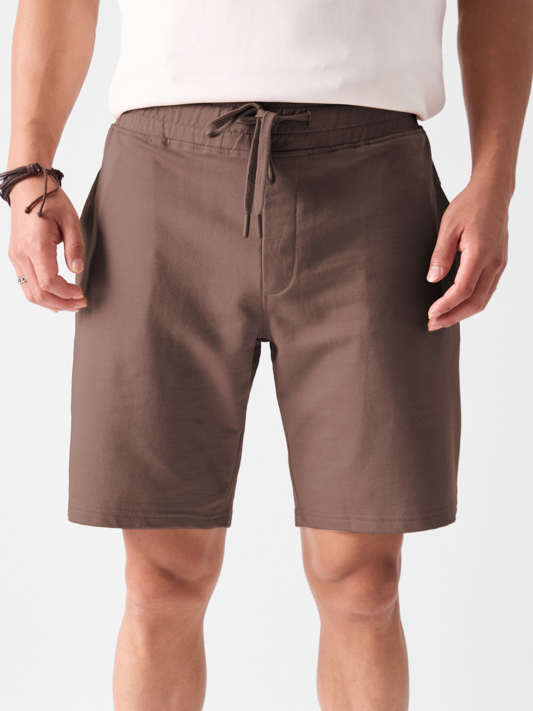 

The Souled Store Men Brown Mid-Rise Casual Shorts