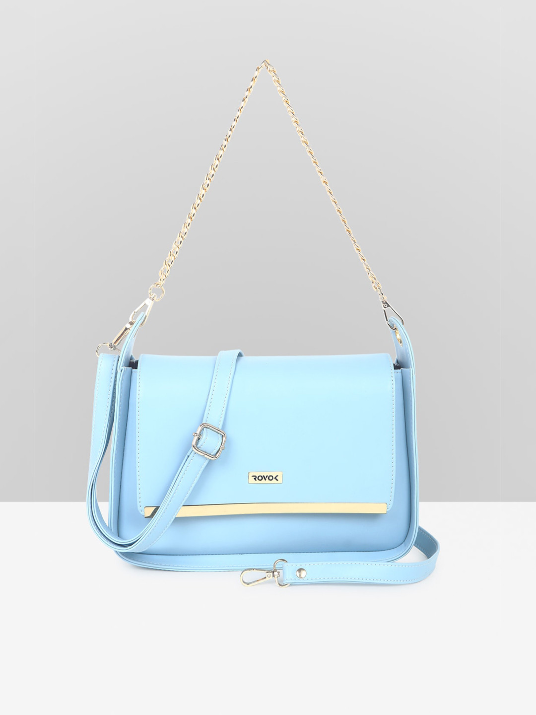 

ROVOK Structured Sling Bag, Turquoise blue