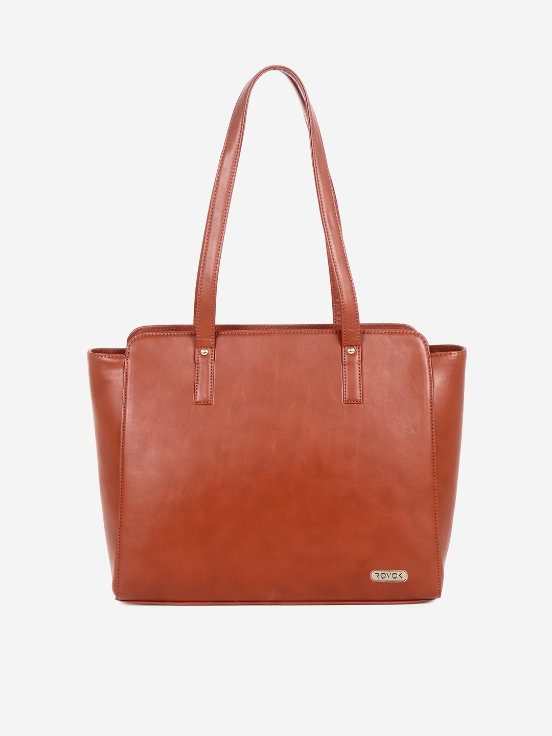 

ROVOK Structured Shoulder Bag, Tan