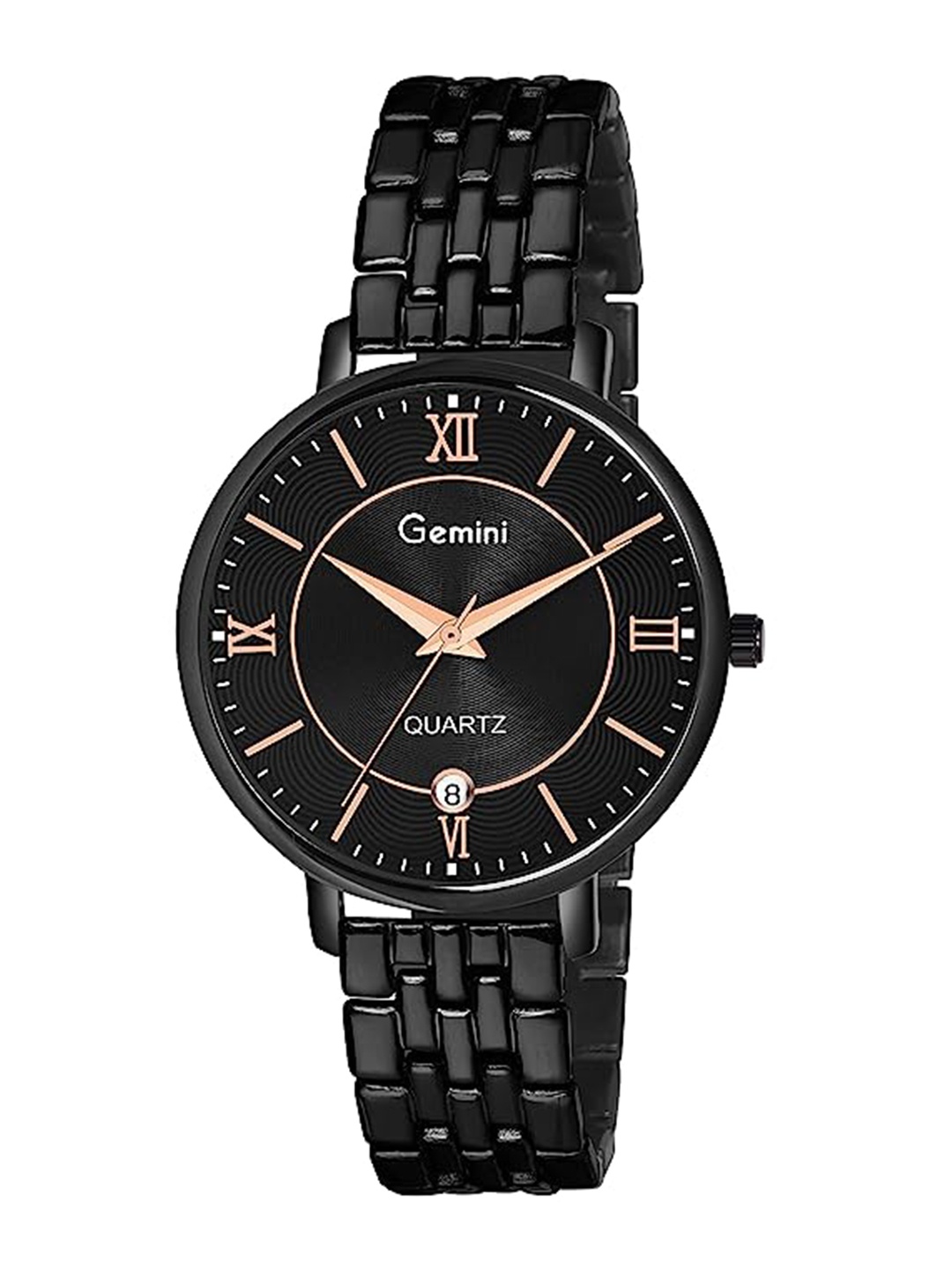 

GEMINI Women Dial & Stainless Steel Bracelet Style Straps Analogue Watch 3132NM01, Black