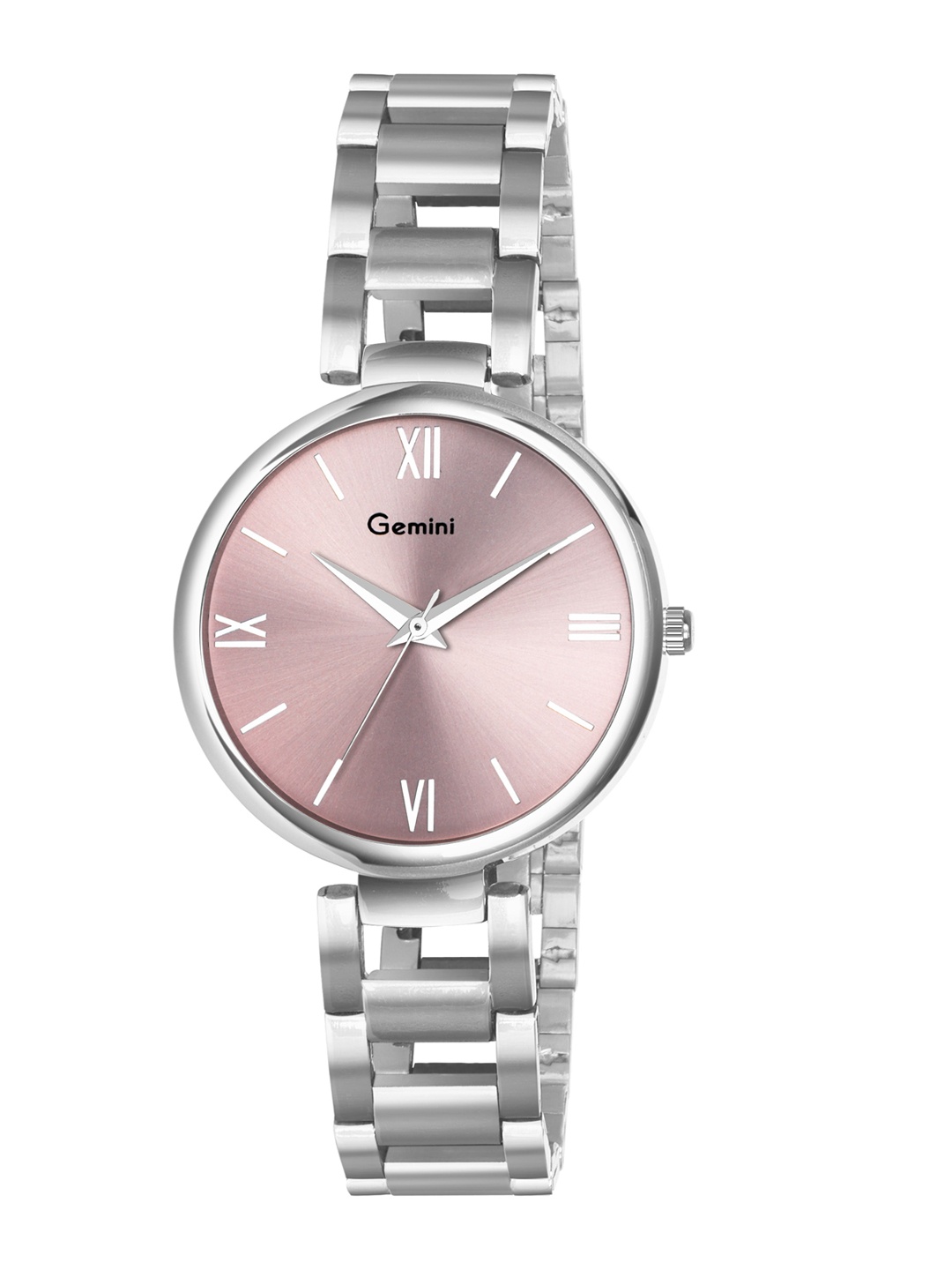 

GEMINI Women Dial & Stainless Steel Bracelet Style Straps Analogue Watch BNS 2480SM01, Pink