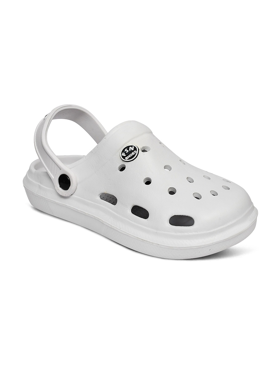 

Airspot Unisex Self Design Clogs, White