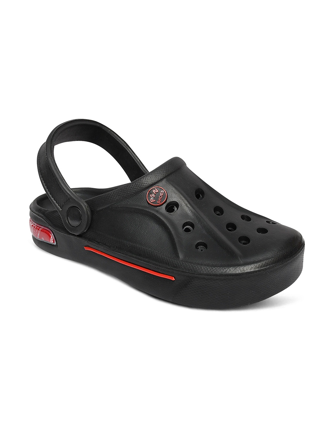 

Airspot Unisex Self Design Clogs, Black