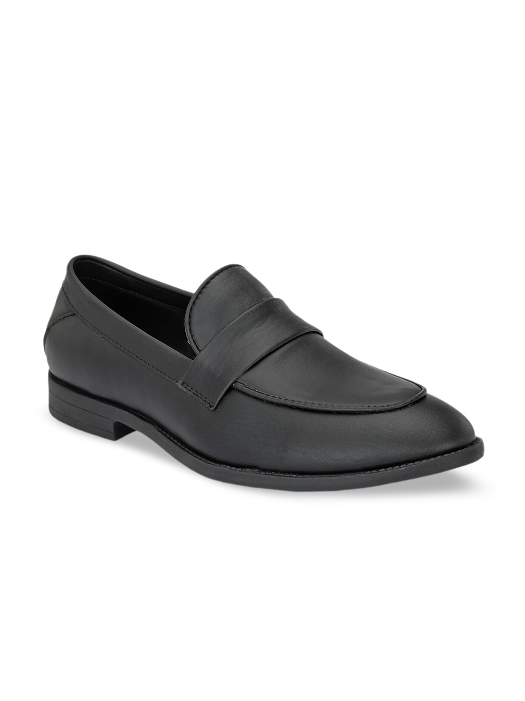 

ATTITUDIST Men Slip-On Formal Loafers, Black