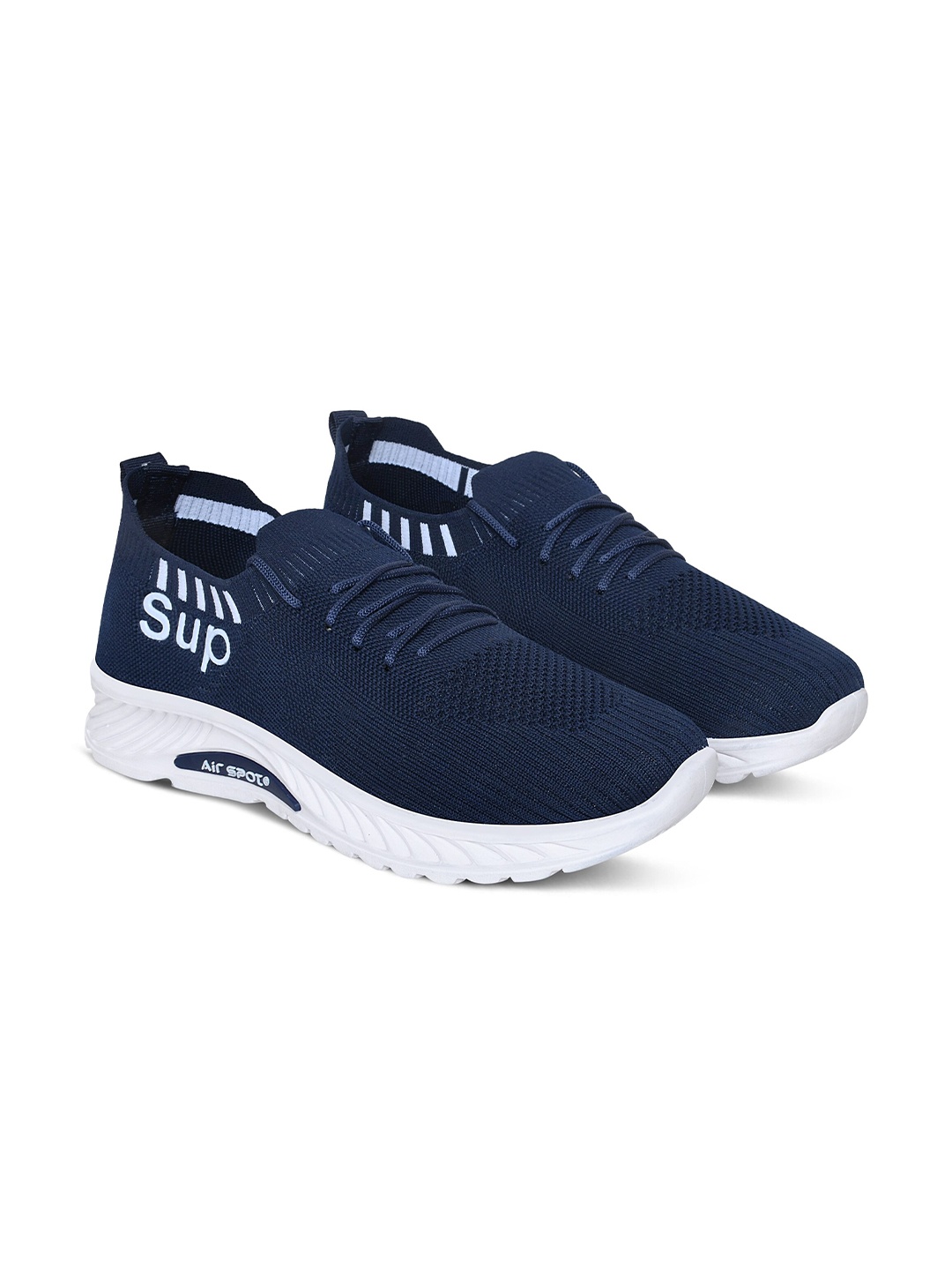 

Airspot Men Textured Slip-On Sneakers, Navy blue
