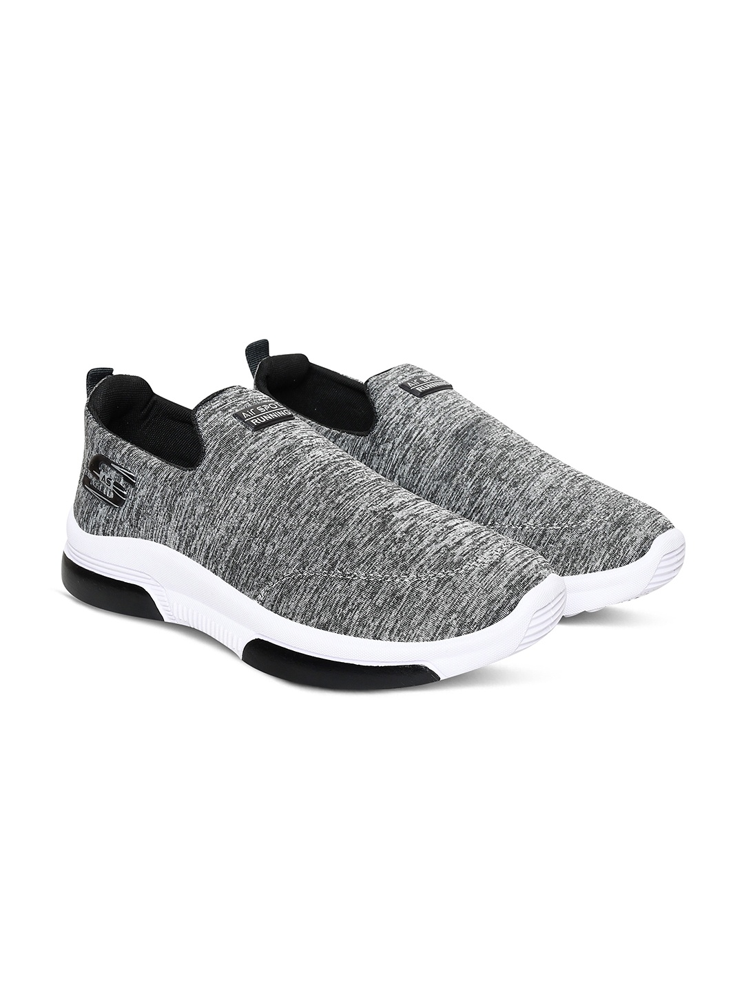 

Airspot Men Textured Slip-On Sneakers, Grey