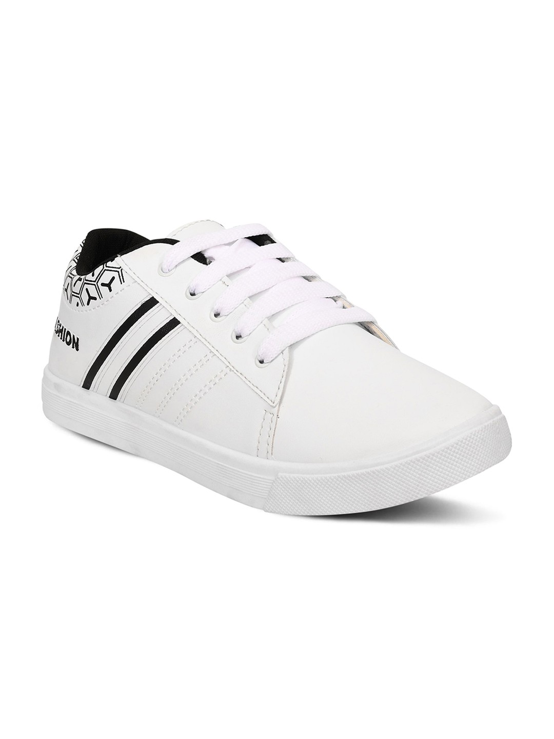 

Airspot Men Striped Lightweight Sneakers, White